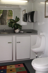 Standard Mens Stall Restroom Trailer Interior