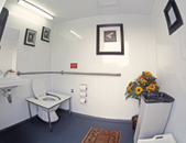 Standard ADA Stall Restroom Trailer Interior