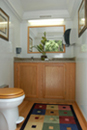 Platinum Womens Stall Restroom Trailer Interior