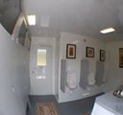 Ten Stall Mens Event Restroom Trailer Interior