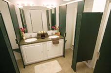 Eight-Stall Shower Interior
