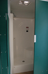 Eight-Stall Shower Trailer Interior