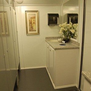 Portable Restroom Trailers for business remodels and special events