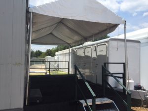Royal Restrooms of the Carolina's Proudly Provides Luxury Portable Restroom and Shower Trailers for the at First Sports Event in History to be Played on an Active Military Base