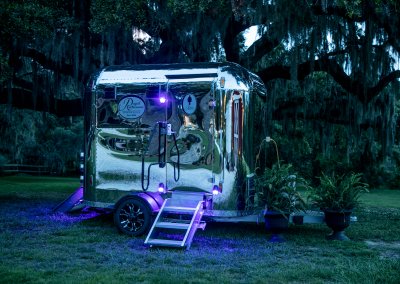 Portable Event Restroom Rental at Dusk